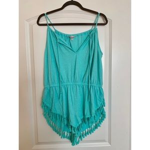 Tassel romper/swim cover-up